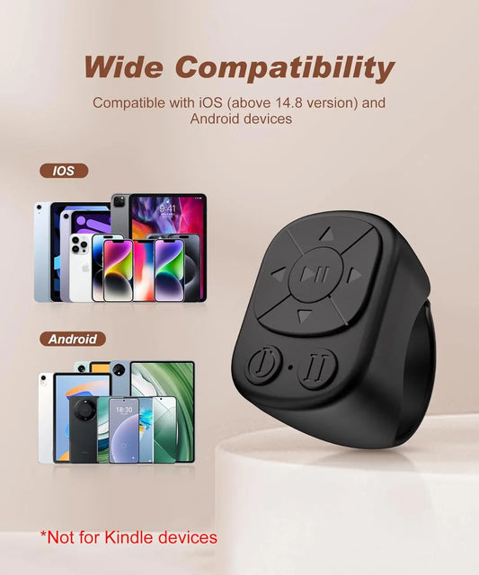 Anillo Control Remoto para TikTok - Bluetooth para iPhone y Android