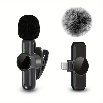 Micrófono Lavalier Inalámbrico - Grabación de Audio y Vídeo para Móvil