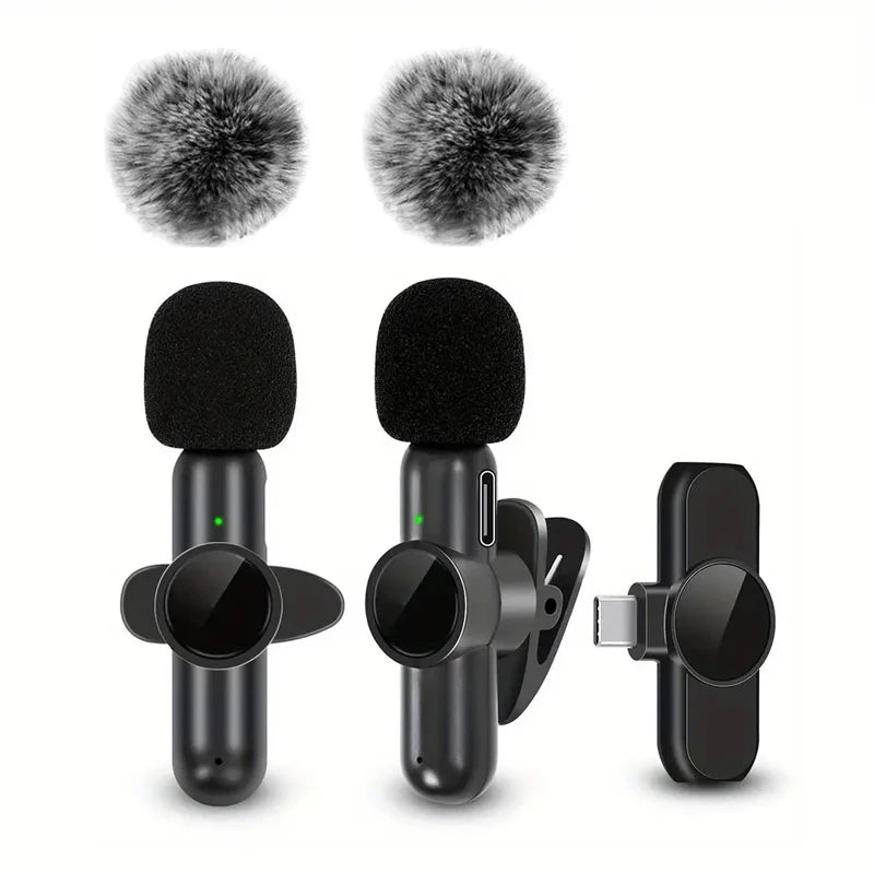 Micrófono Lavalier Inalámbrico - Grabación de Audio y Vídeo para Móvil