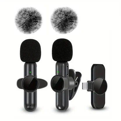 Micrófono Lavalier Inalámbrico - Grabación de Audio y Vídeo para Móvil