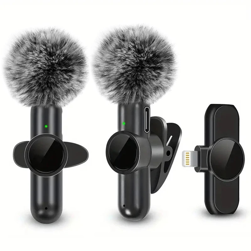 Micrófono Lavalier Inalámbrico - Grabación de Audio y Vídeo para Móvil