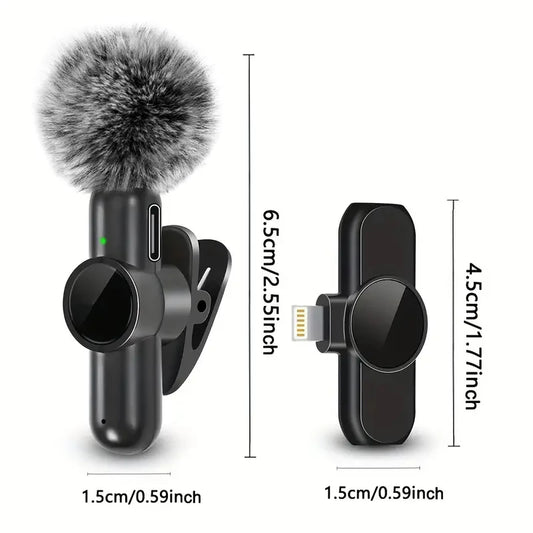 Micrófono Lavalier Inalámbrico - Grabación de Audio y Vídeo para Móvil