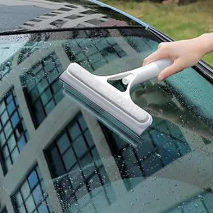 Limpiacristales Multifunción con Pulverizador - Escobilla de Goma para Hogar y Coche