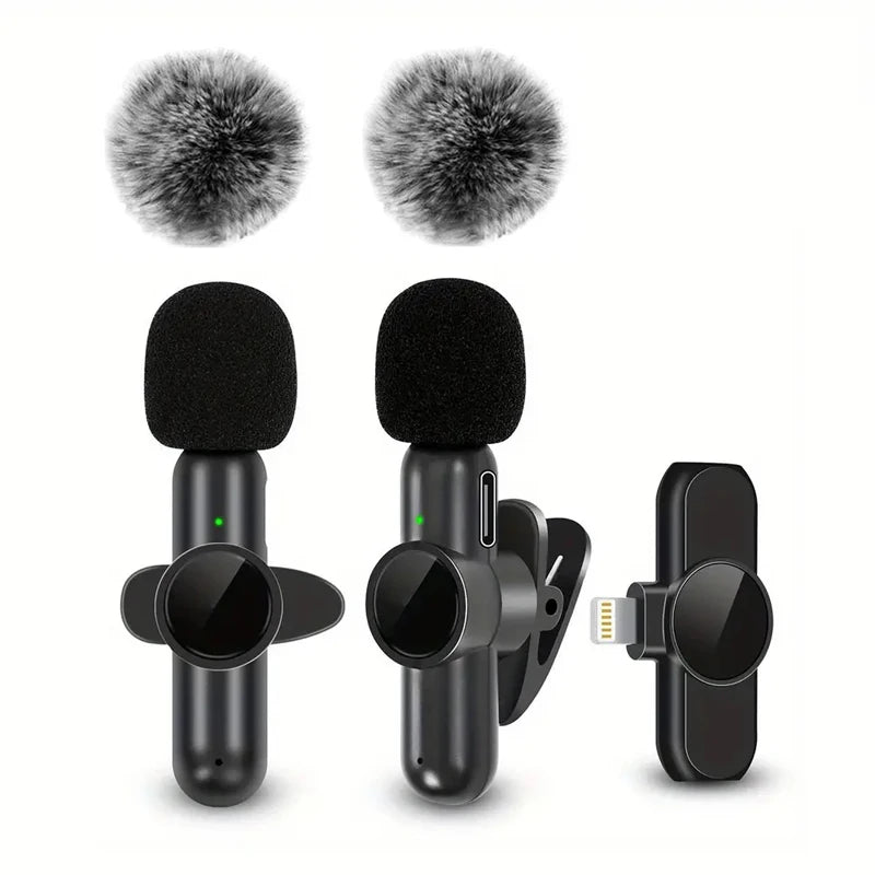 Micrófono Lavalier Inalámbrico - Grabación de Audio y Vídeo para Móvil