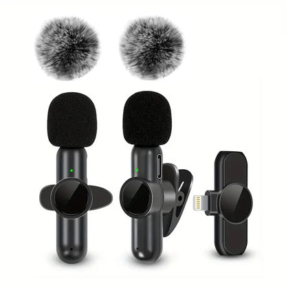 Micrófono Lavalier Inalámbrico - Grabación de Audio y Vídeo para Móvil