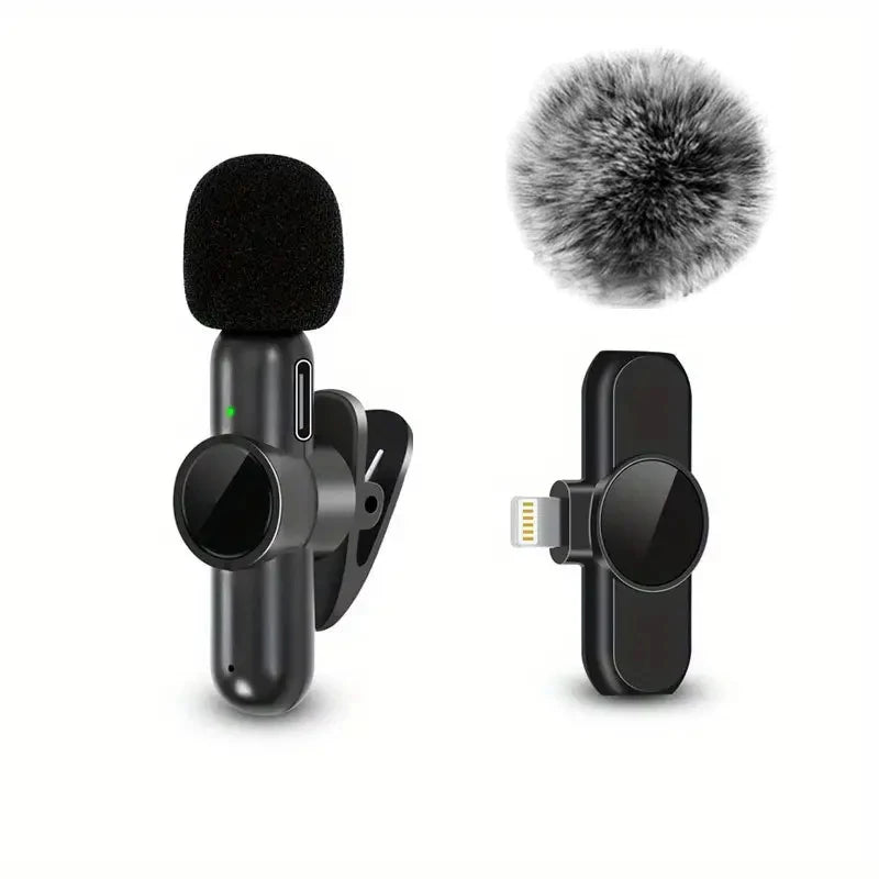 Micrófono Lavalier Inalámbrico - Grabación de Audio y Vídeo para Móvil