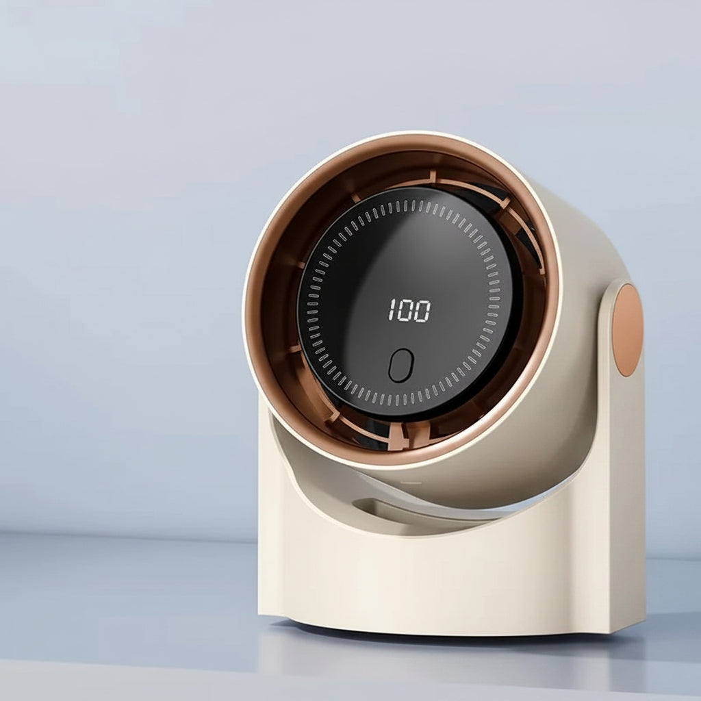Ventilador Portátil sin Aspas con Pantalla Inteligente